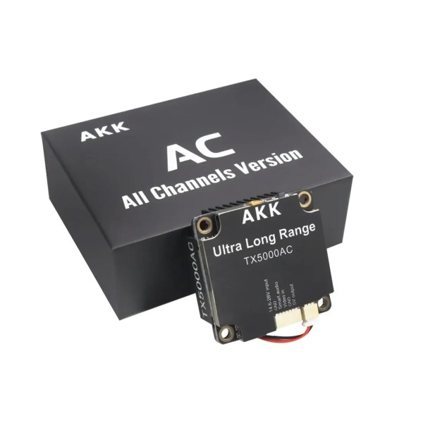 Original AKK TX5000AC Tous les canaux Ultra Wide Band 96CH VTX Vidéo RC Drone Avion Ultra Long Range Drones Accessoires